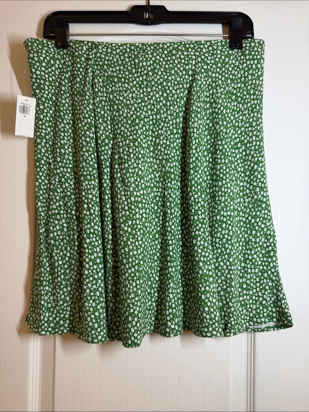Old Navy Green Floral A-Line Skirt